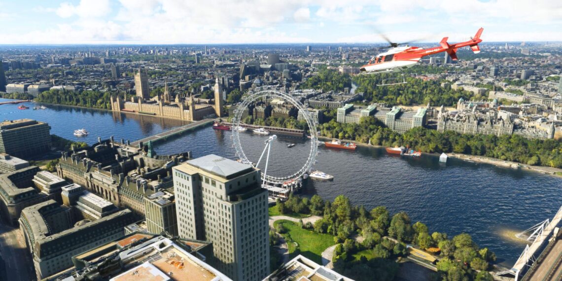 London in Microsoft Flight Simulator