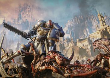 Warhammer 40k: Space Marine 2 image showing Titus in action against the Tyranids