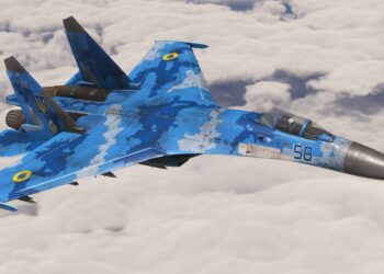Su-27 Flanker Microsoft Flight Simulator un Ukrainian Colors