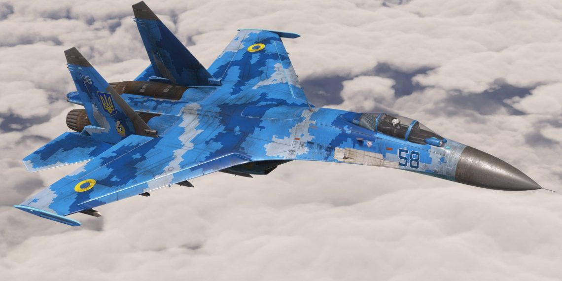 Su-27 Flanker Microsoft Flight Simulator un Ukrainian Colors