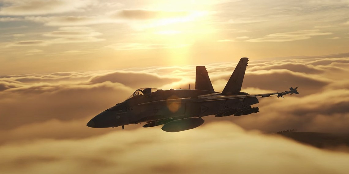 DCS World F18 Sunset