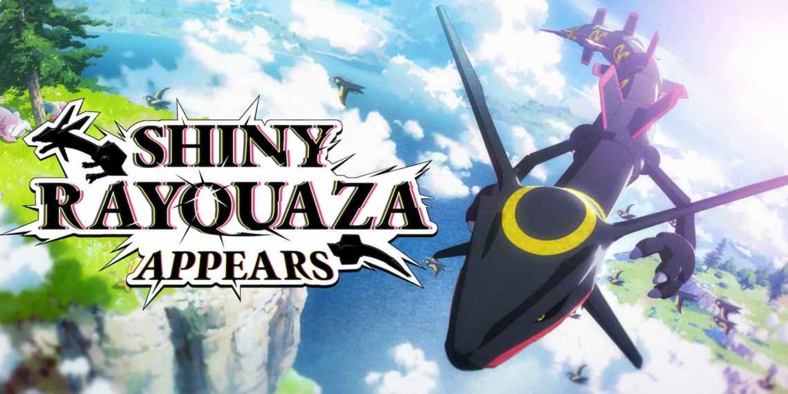 Pokemon Scarlet and Pokemon Violet Shiny Rayquaza