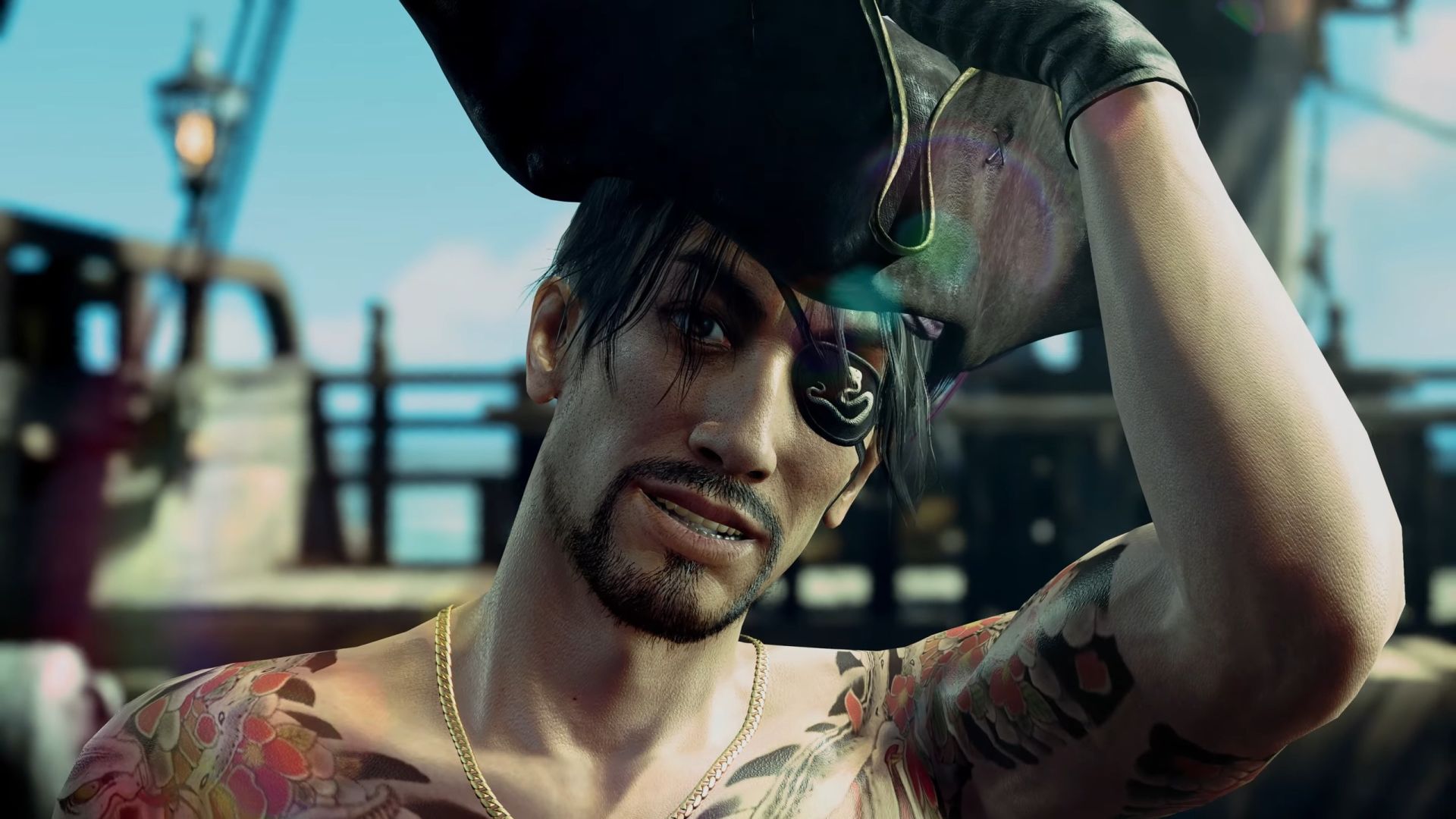 Goro Majima in Like a Dragon: Pirate Yakuza in Hawaii