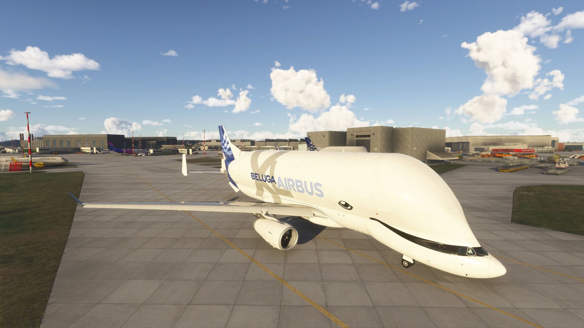 Beluga in Hamburg in Microsoft Flight Simulator 2024
