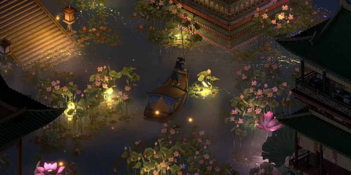 lotus flowers in The Bustling World