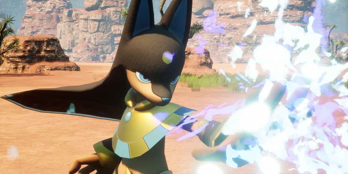 Pal attacking in Palworld