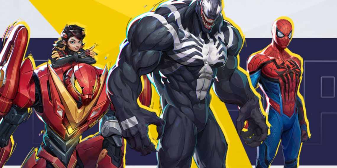 Peni Parker, Venom, and Spider-Man Marvel Rivals