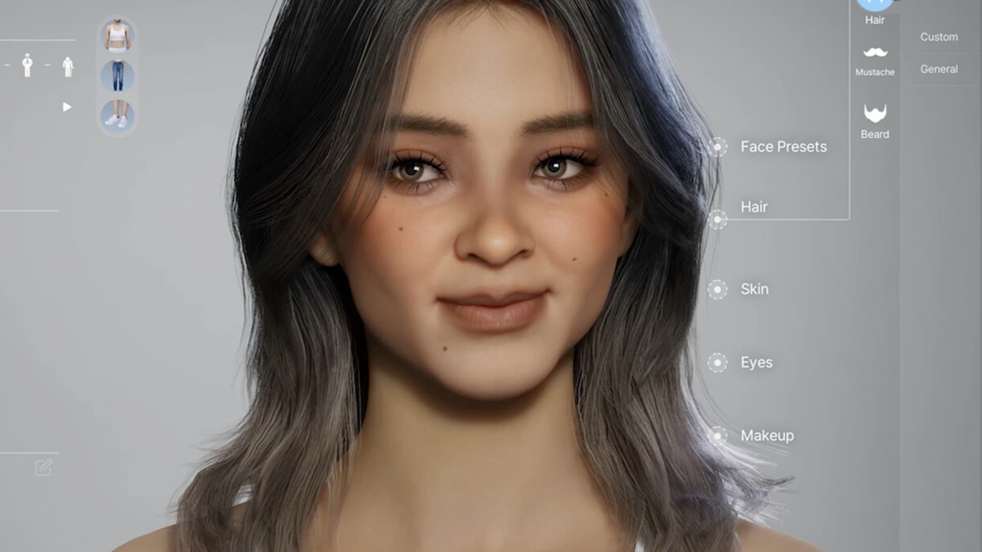 smiling Zoi in inZOI creator