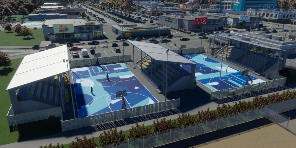 Cities Skylines 2 Basketball Court