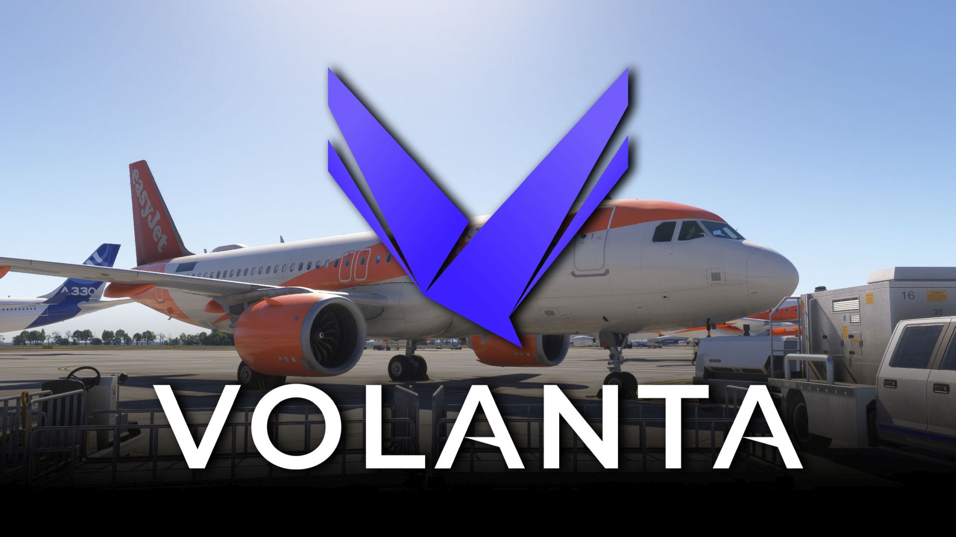 Volanta K Logo and Easyjet A320 in Microsoft Flight Simulator 2024