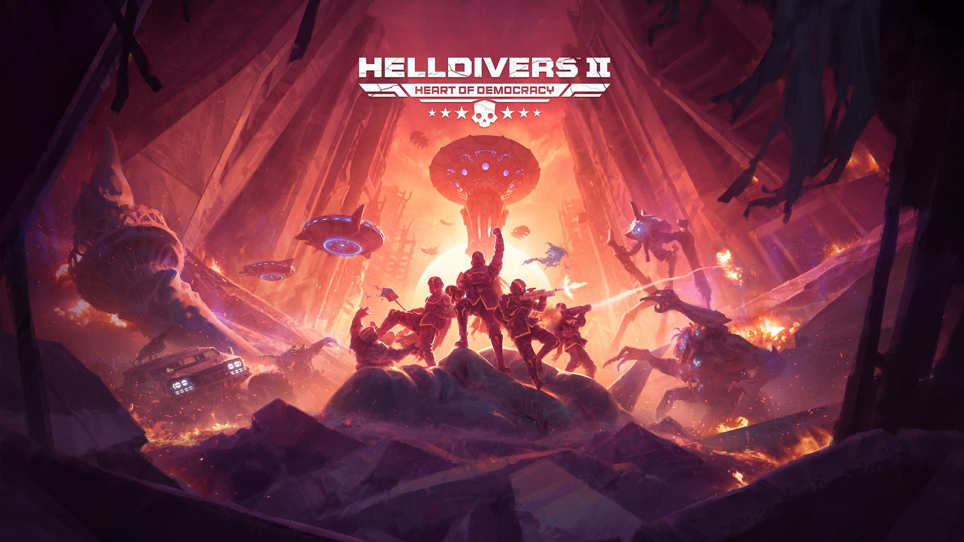 key art for Helldivers 2 Heart of Democracy