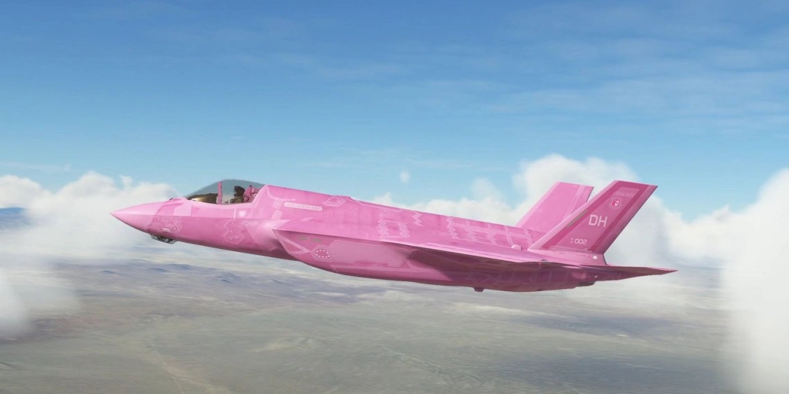 Microsoft Flight Simulator f-35b pink menace