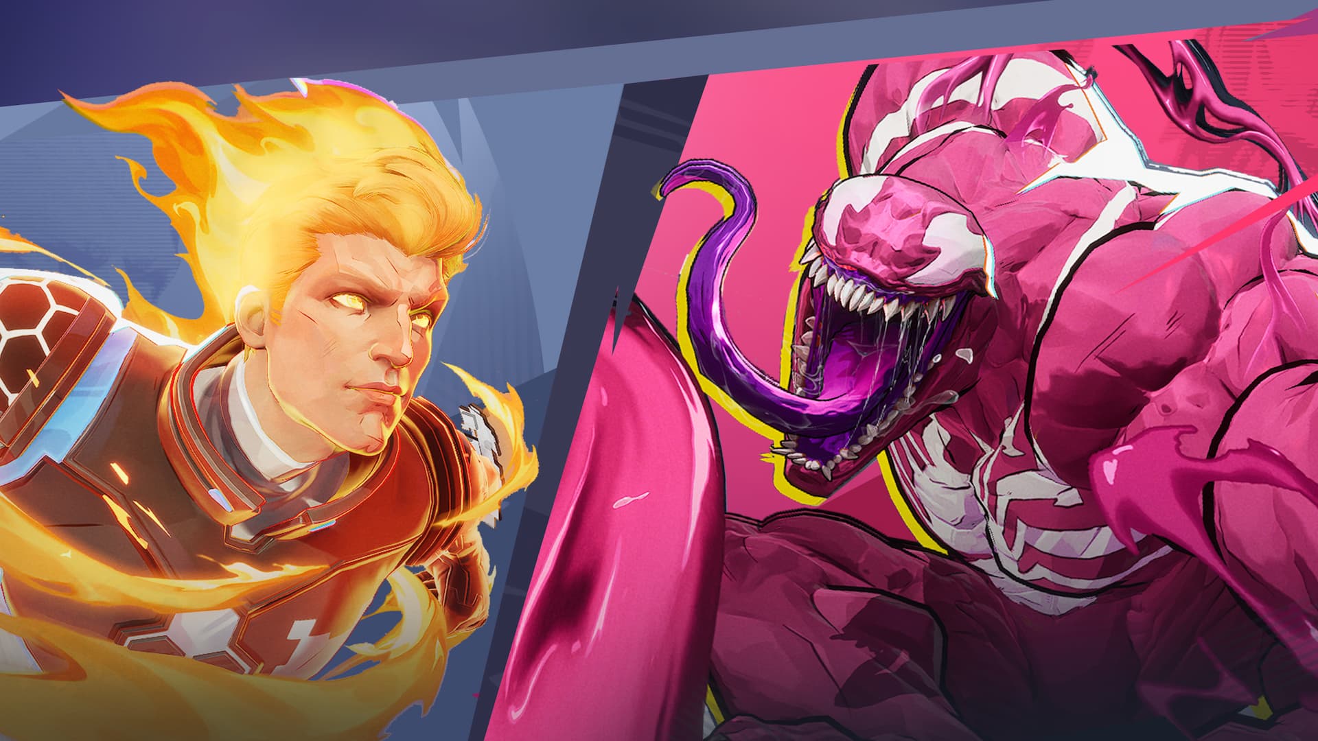 Venom and Human Torch costumes Marvel Rivals