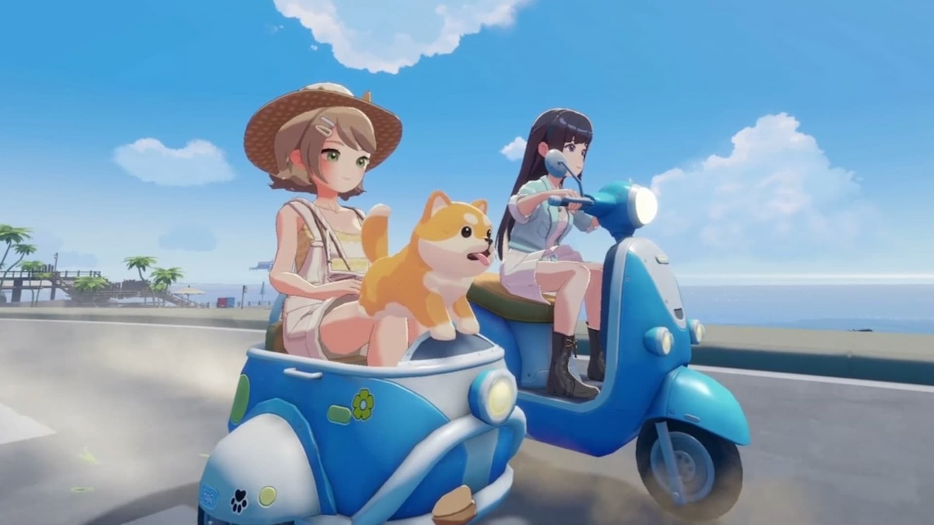 Starsand Island scooter with friends