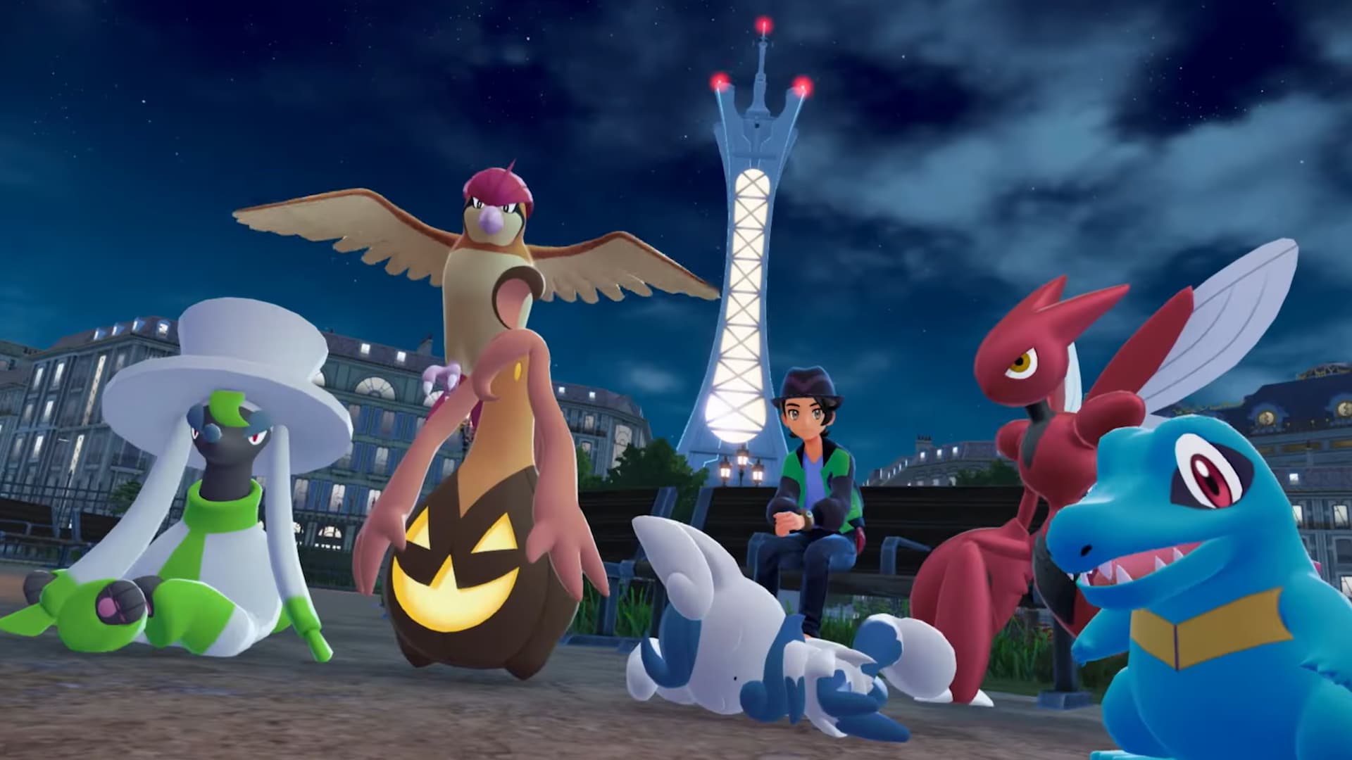 Pokemon Legends Z-A Lumiose City at night