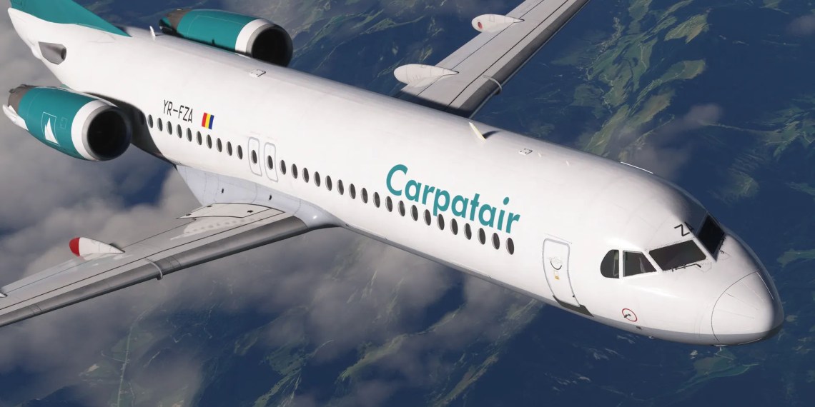 Microsoft Flight Simulator Fokker F100