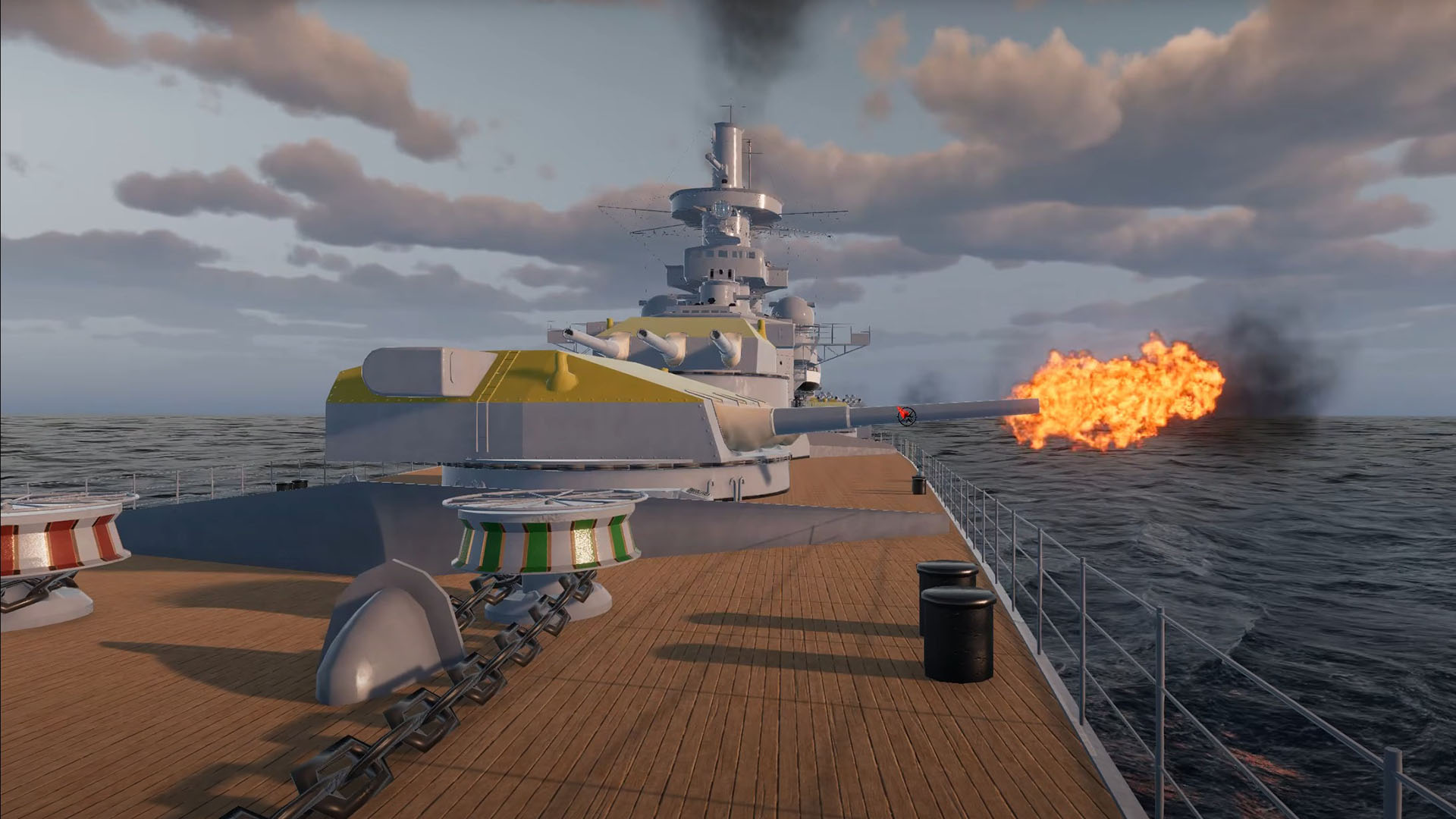 Battleship Command - Scharnhorst Fires its Main Guns