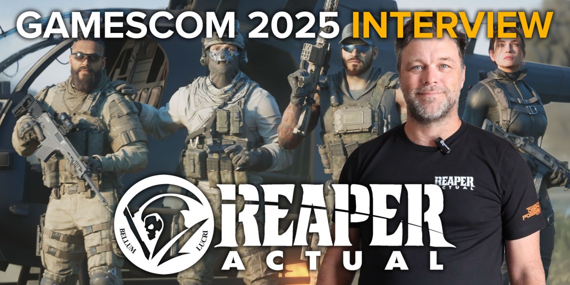 Reaper Actual Interview Hero with Matt Higby, Key Art, and logo