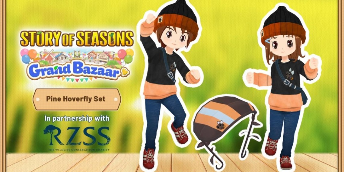 Story of Seasons: Grand Bazaar Announces Hoverfly DLC Pack in Collaboration with RZSS