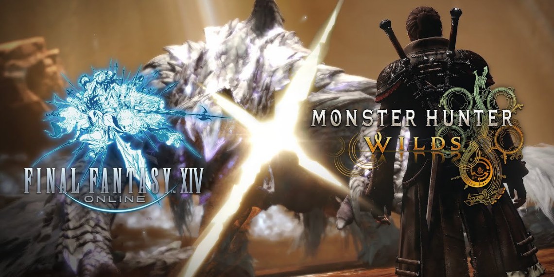 Final Fantasy XIV and Monster Hunter Wilds Collaboration Art