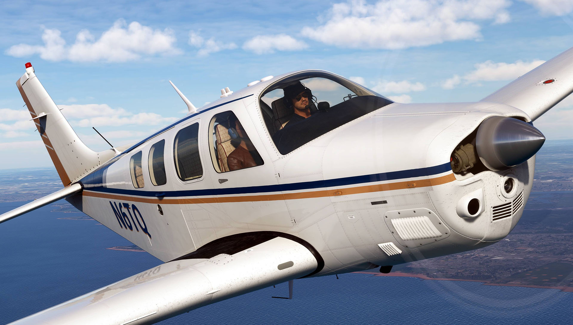 Microsoft Flight Simulator Black Square Bonanza Professional