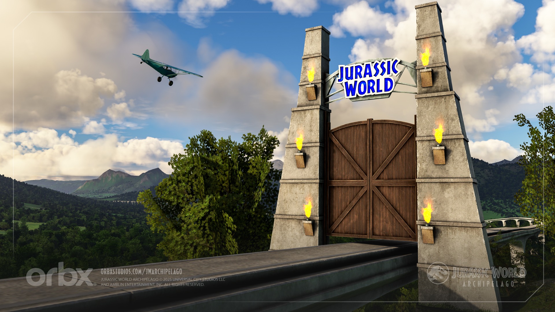 Jurassic World Archipelago Microsoft Flight SImulator 2020