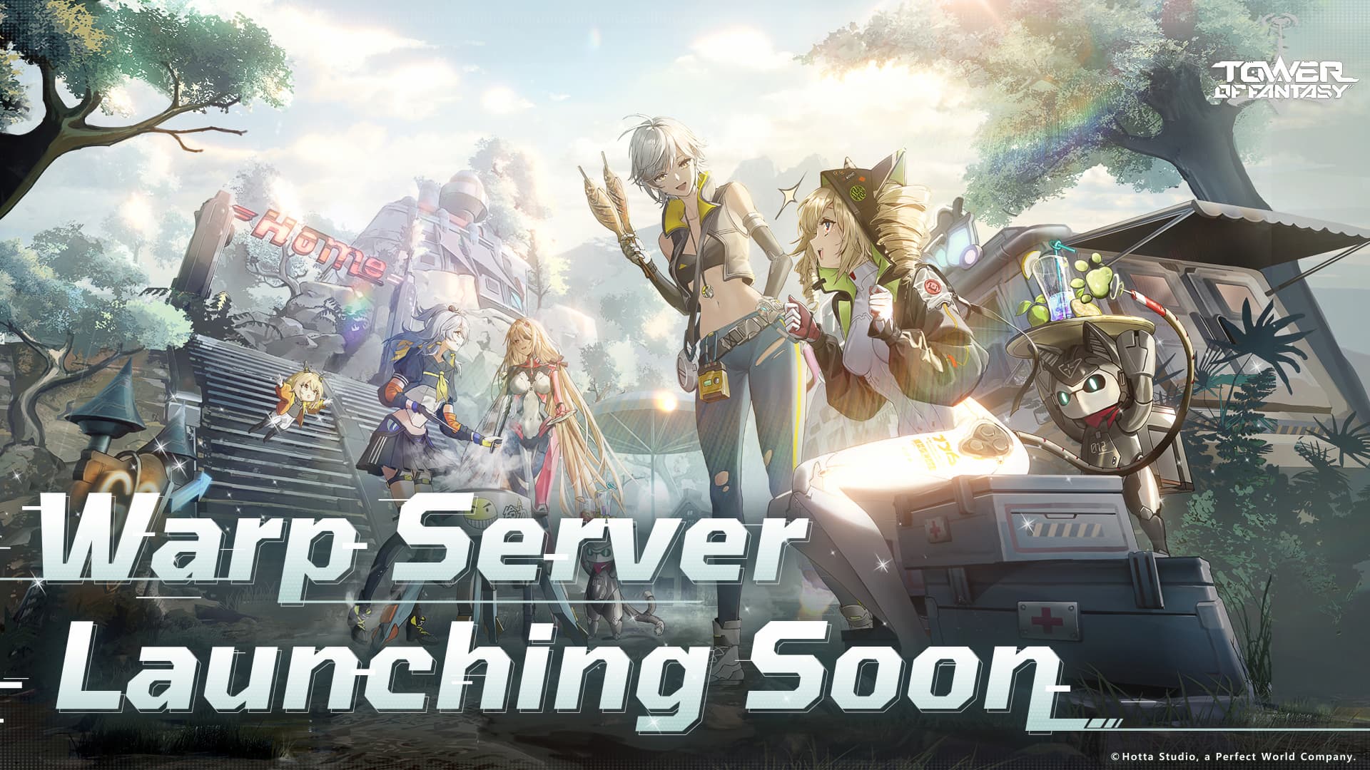 Tower of Fantasy Warp Server key art