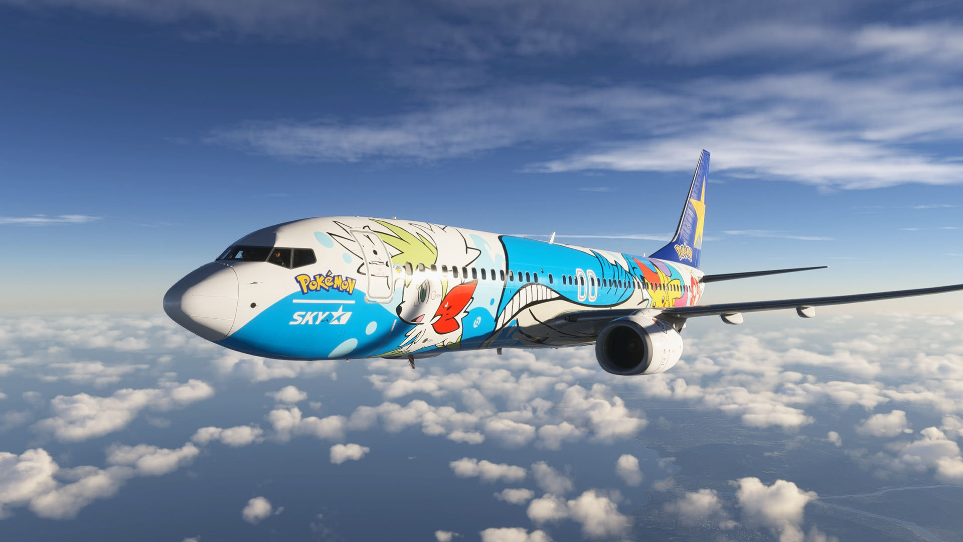 Microsoft Flight Simulator Boeing 737-800 by PMDG running in Microsoft Flight Simulator 2024