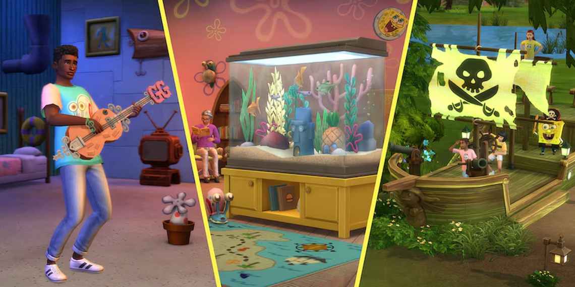 The Sims 4 Bikini Bottom Bundle exclusive items