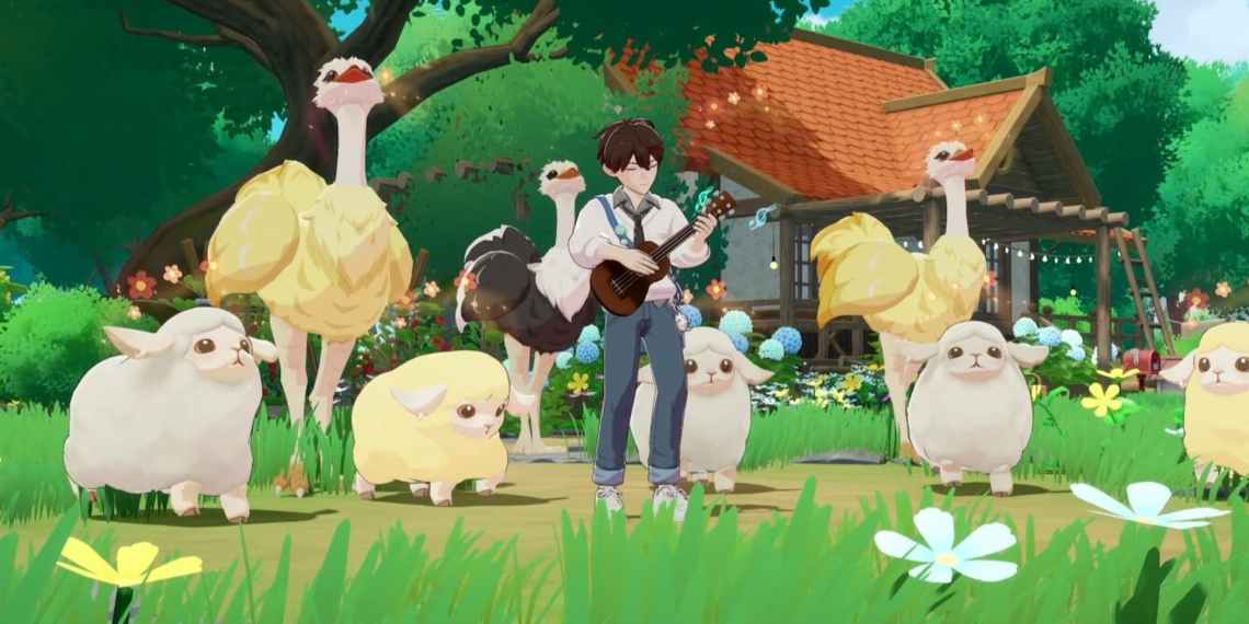 Starsand Island playing instrument