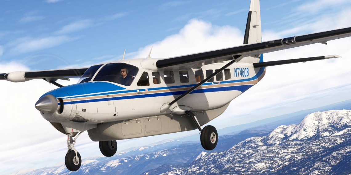 Microsoft Flight Simulator Black Square Caravan Passenger