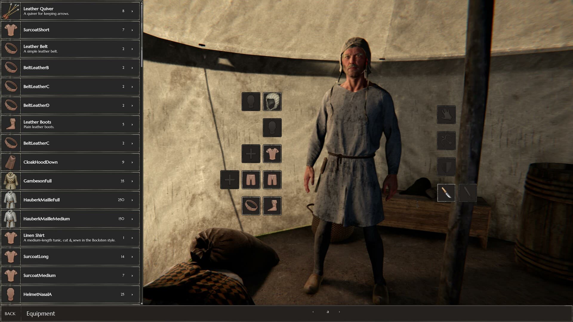 Kinstrife character equipment