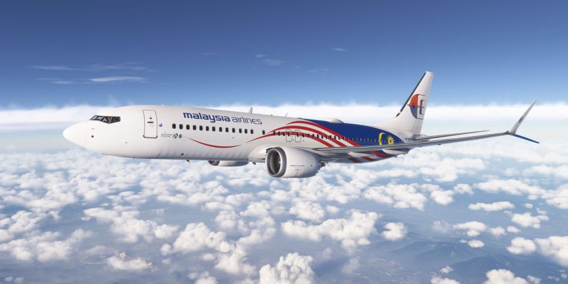 A flight simulation scene: Microsoft Flight Simulator 2024 Malaysia Boeing 737 MAX
