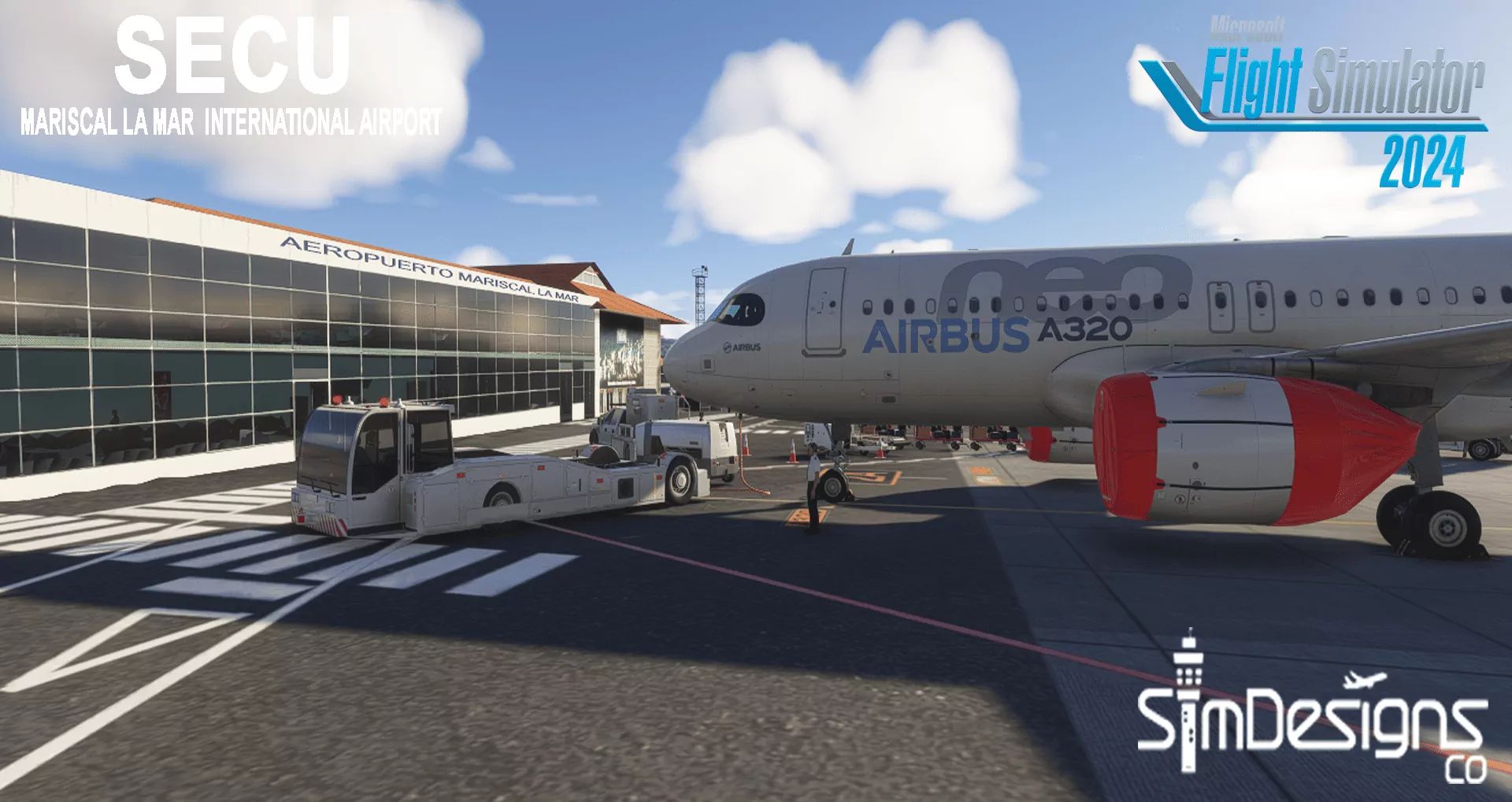 A flight simulation scene: Microsoft Flight Simulator 2024 Mariscal