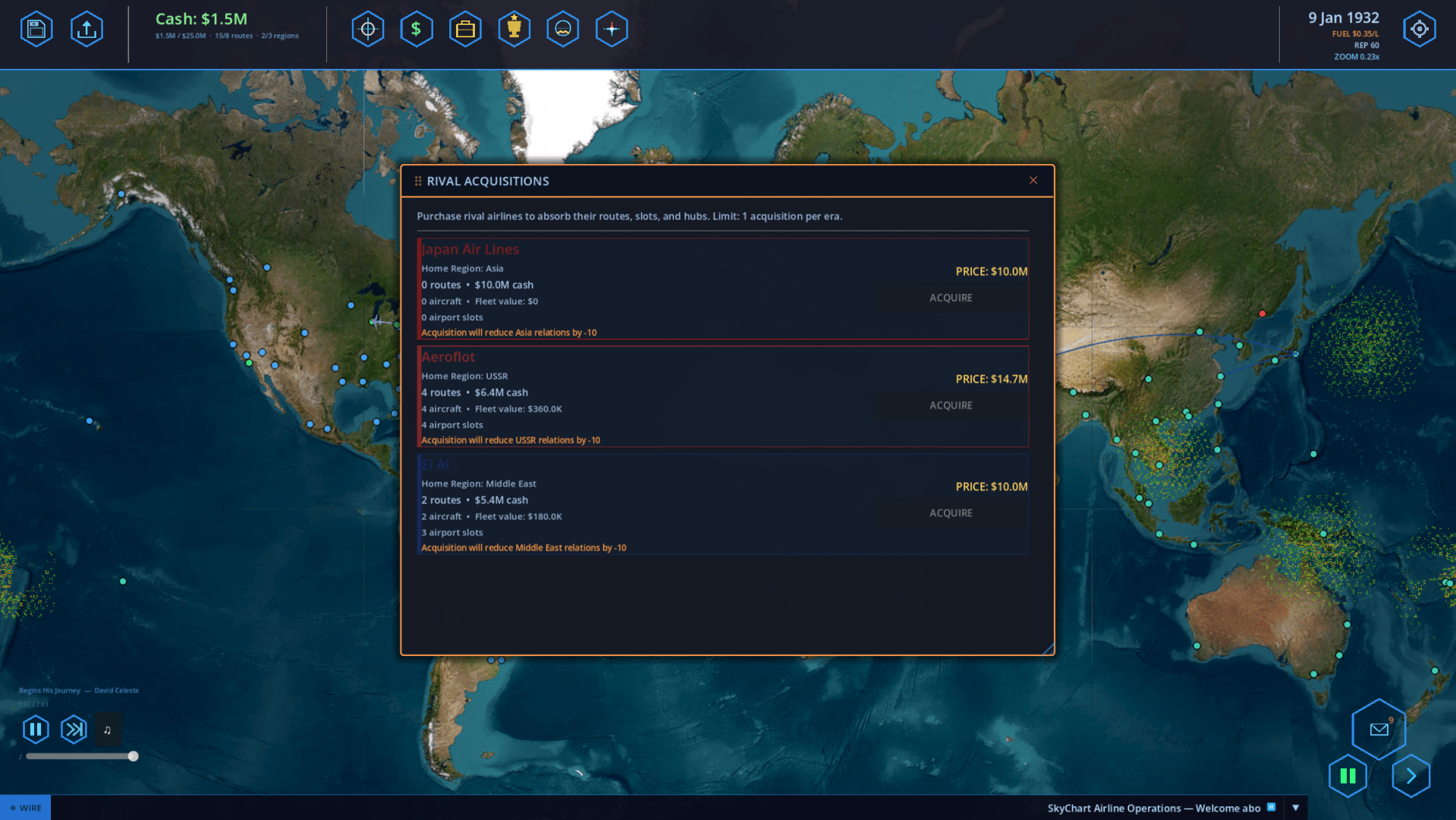 SkyChart: Airline Executive