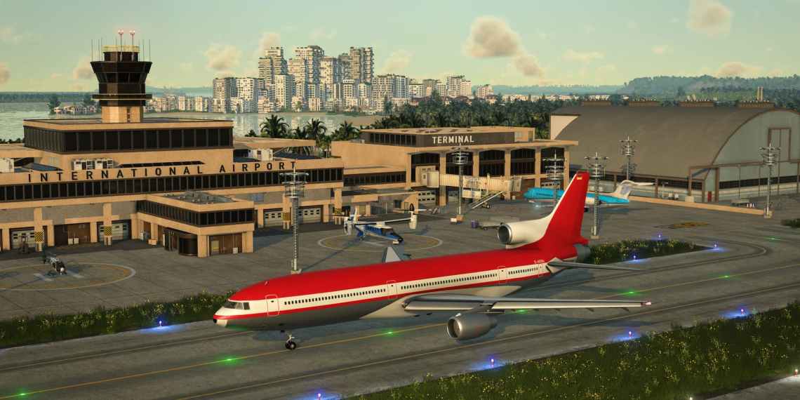 Airplane on Runway Transport Fever 3