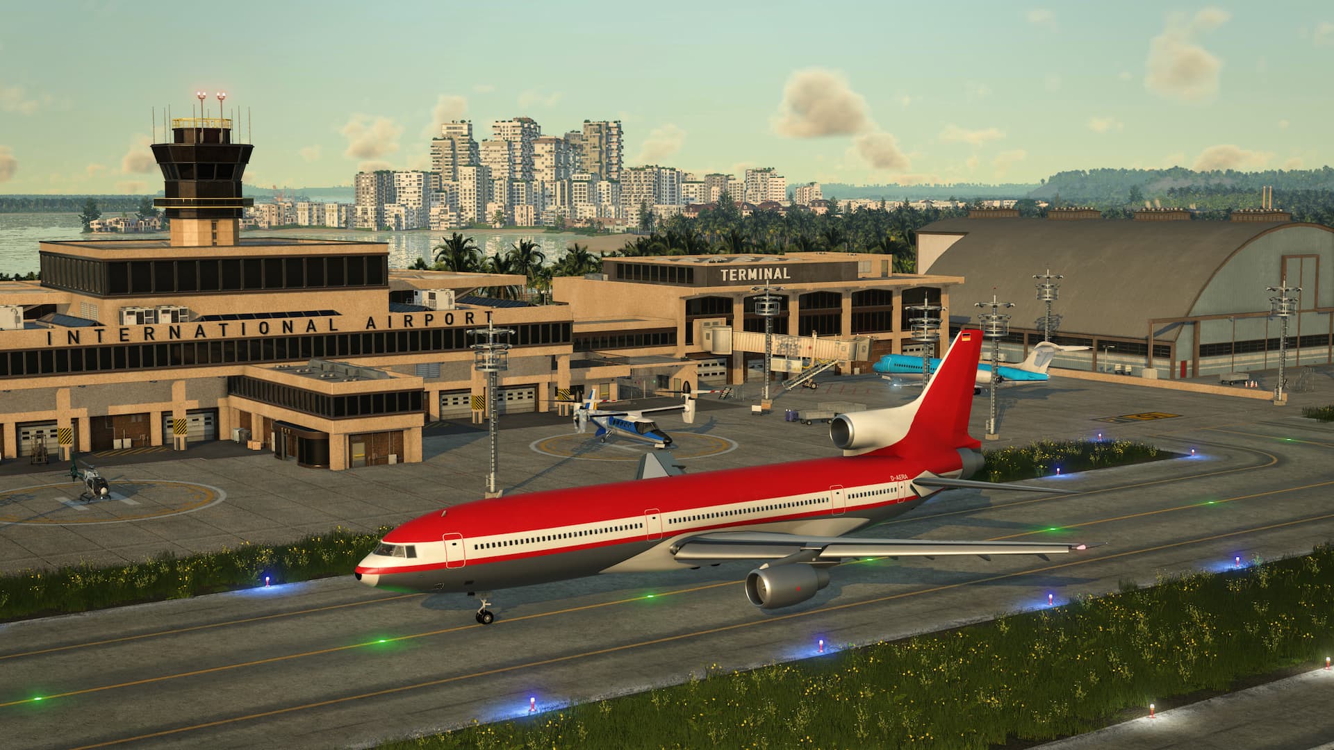 Airplane on Runway Transport Fever 3