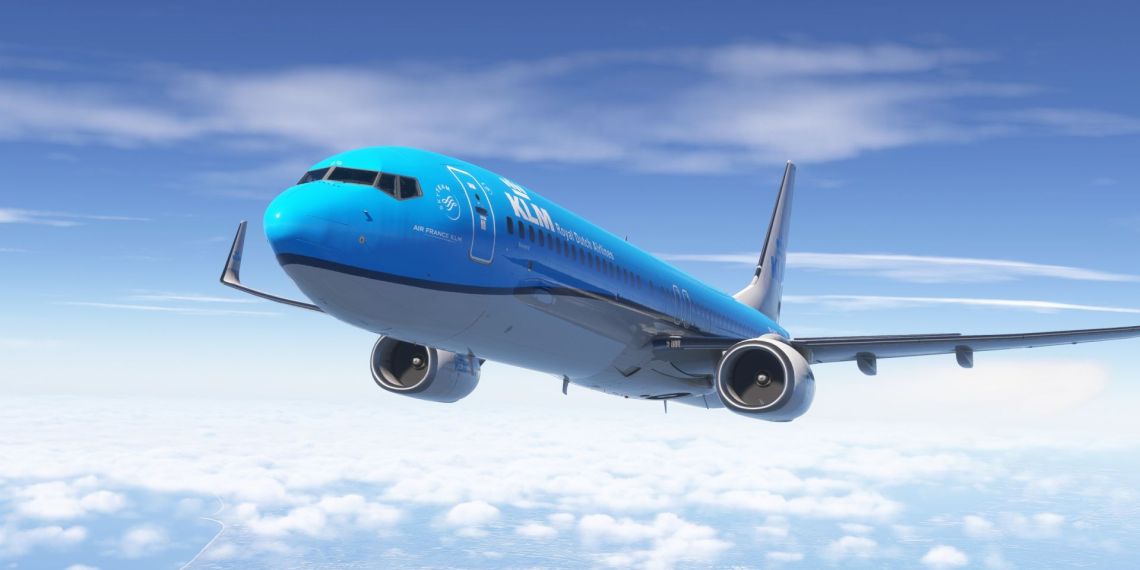 A flight Simulation scene: Microsoft Flight Simulator 2024 PMDG Boeing 737-900