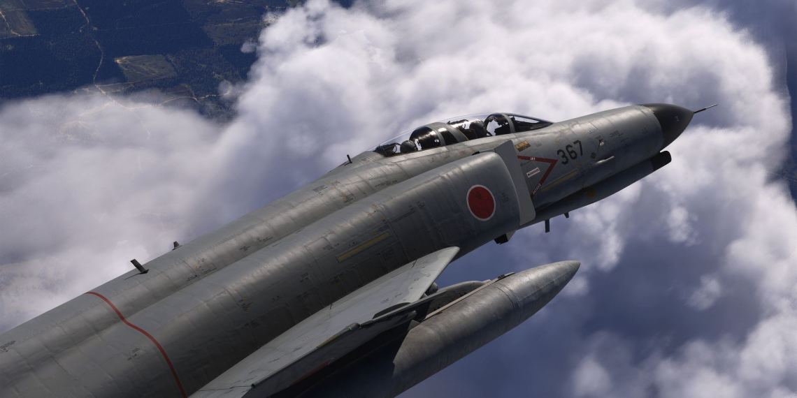 A flight simulation scene: Microsoft Flight Simulator 2024 Phantom