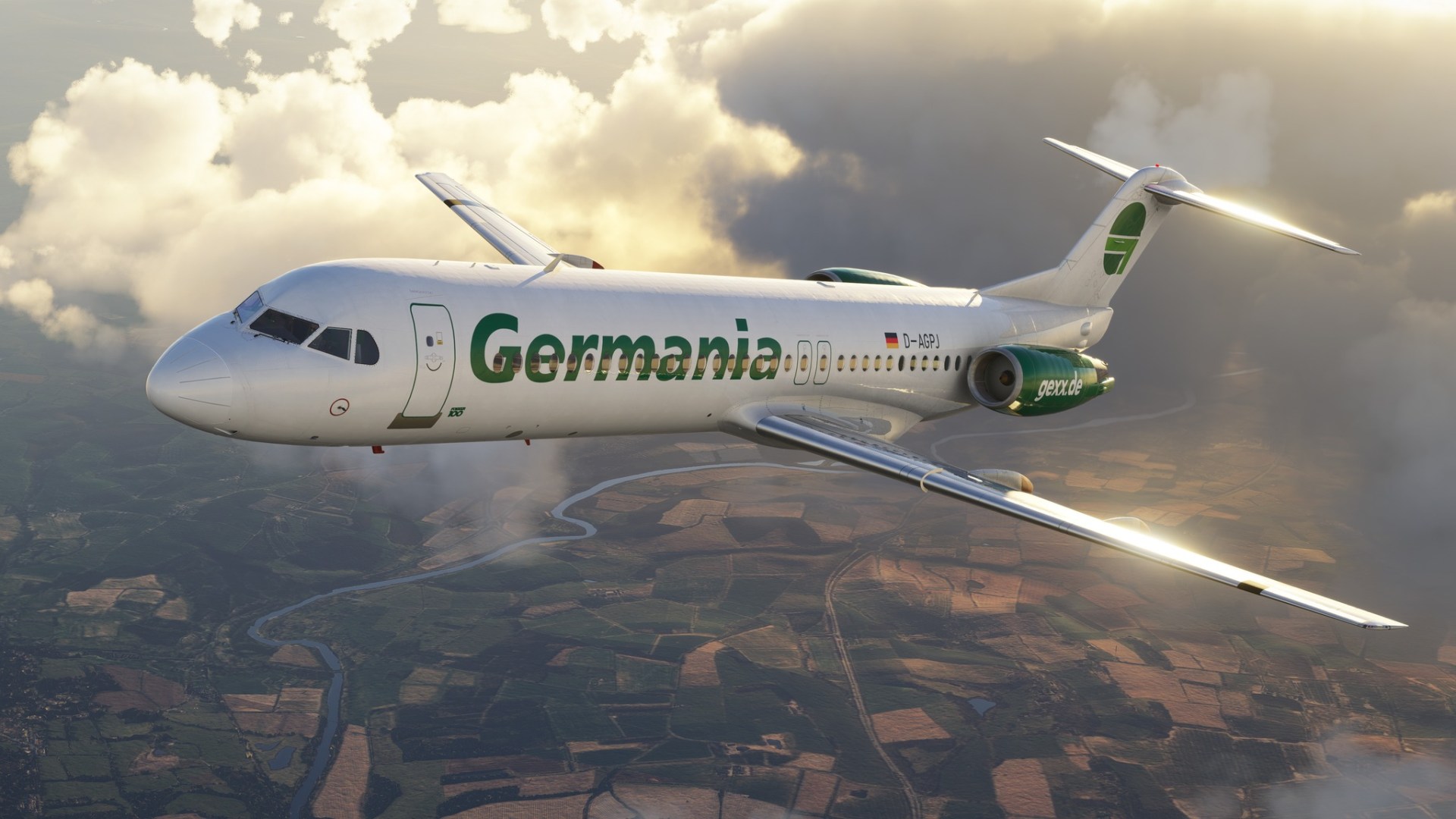 Microsoft Flight Simulator fokker F100