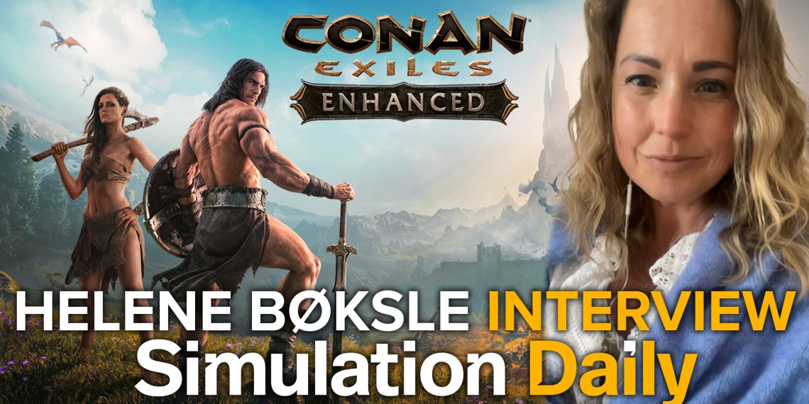 Conan Exiles Helene Bøksle Interview with artwork and picture of Helene Bøksle herself