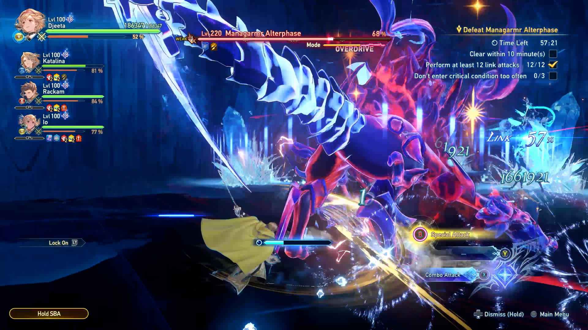 Granblue Fantasy Relink Endless Ragnarok Rolan combat