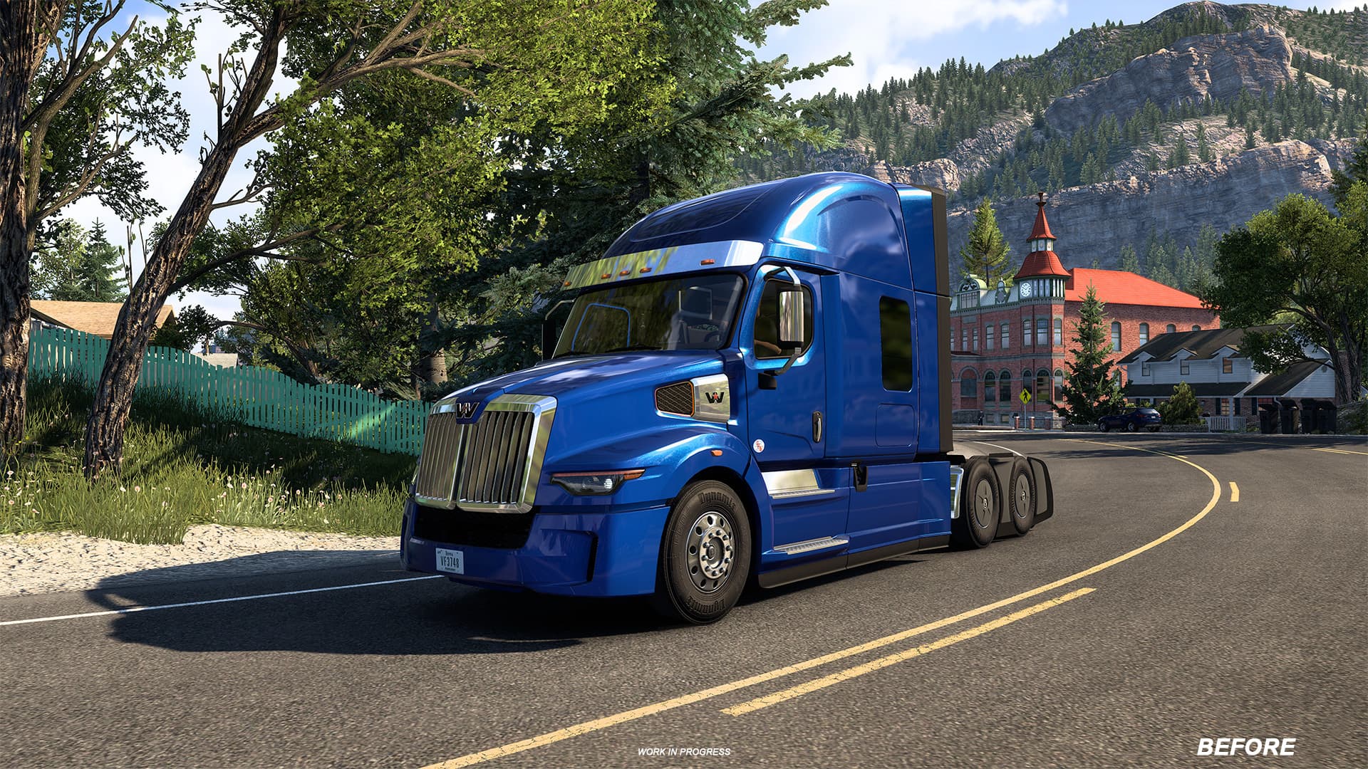 American Truck Simulator 1.60 Open Beta lighting before