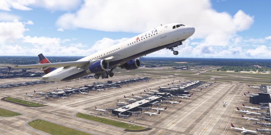 Microsoft Flight Simulator 2024 BeyondATC FlightRadar24 Live Traffic in Atlanta Airport
