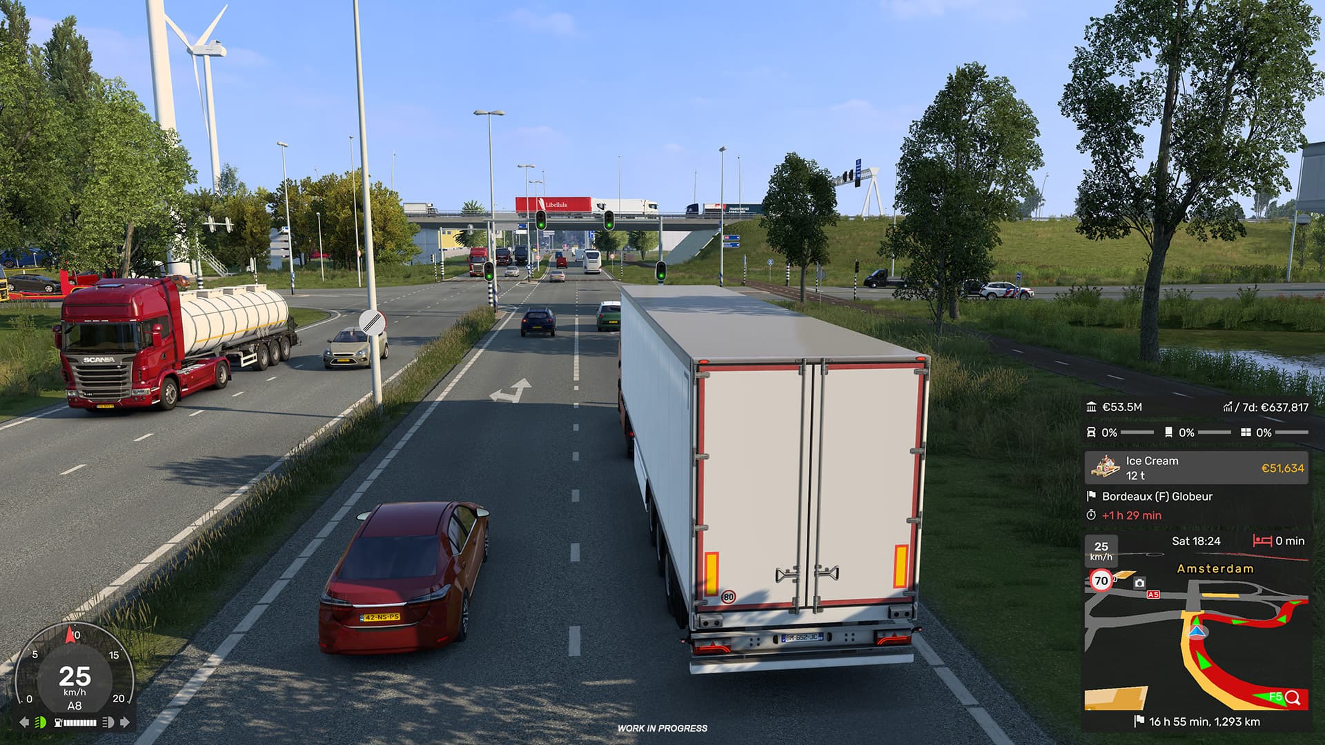 Euro Truck Simulator 2 1.6 open beta job details widget 1