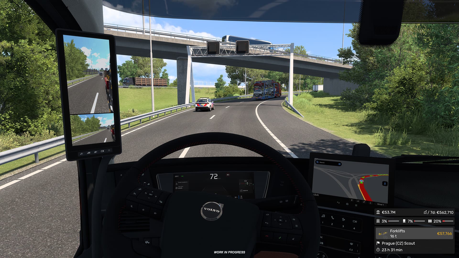 Euro Truck Simulator 2 1.6 open beta job details widget 2