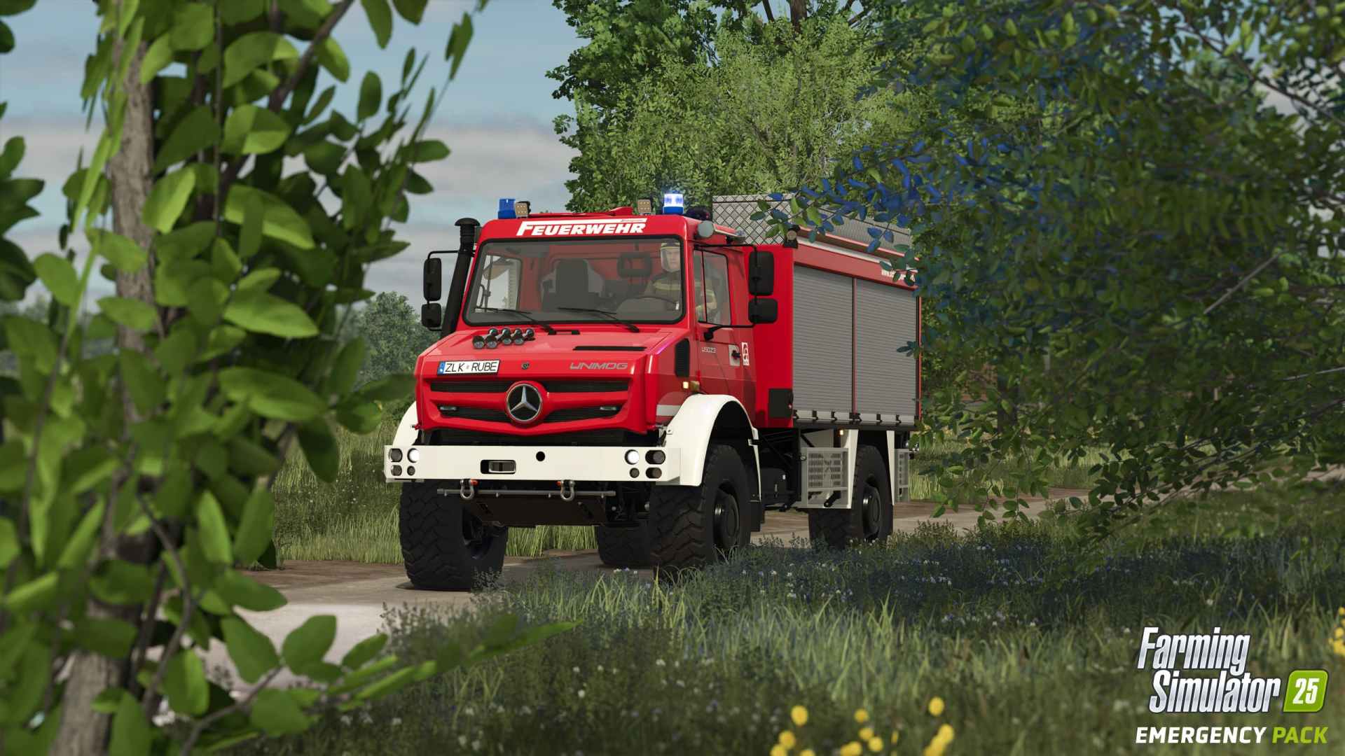 Farming Simulator 25 Emergency Pack fire truck