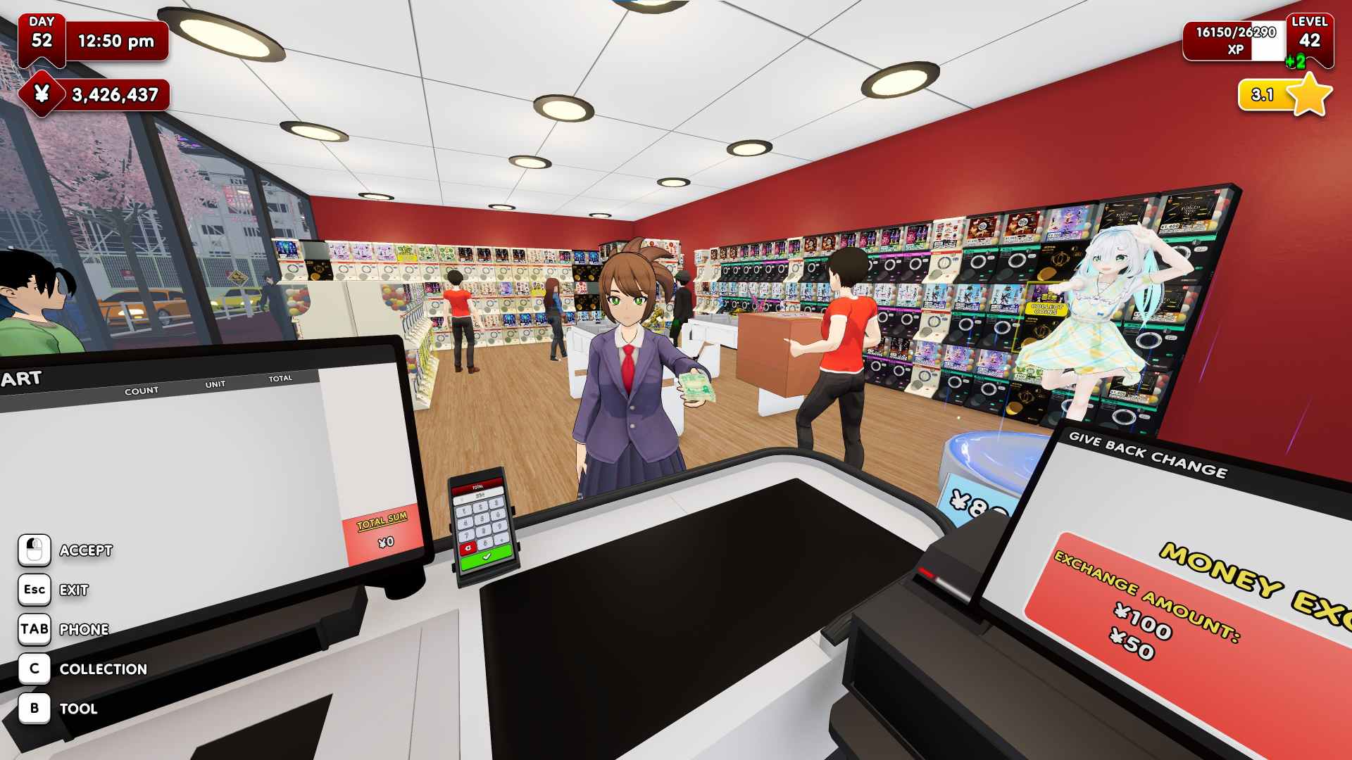 Gacha Capsule Shop Simulator - Akihabara customer