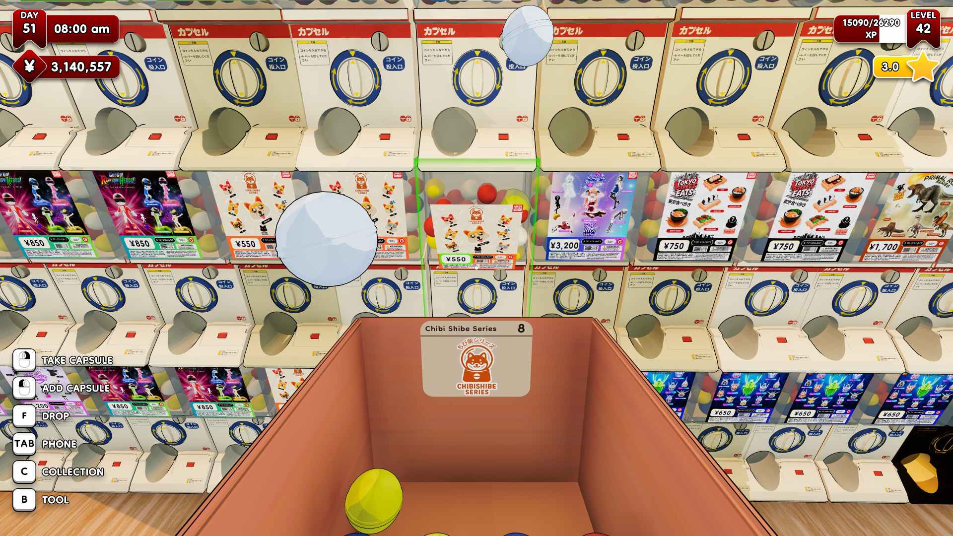 Gacha Capsule Shop Simulator - Akihabara stocking