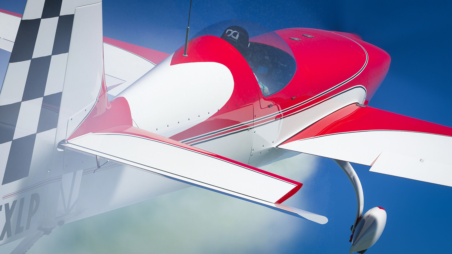 A flight simulation scene: Microsoft Flight Simulator Vortex SC